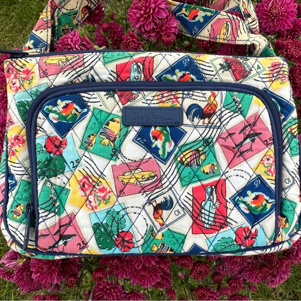 Vera Bradley Little Hipster in Cuban Stamps pattern (Retired Spring 2017)
